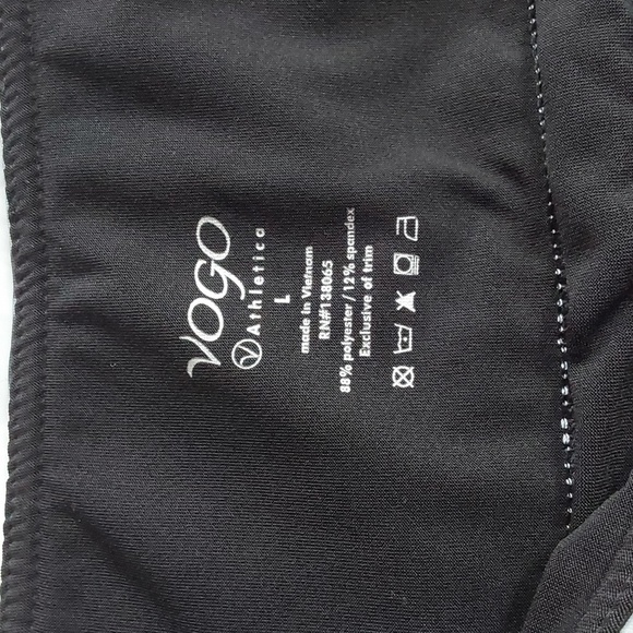 Athletica VOGO- Black and White Leggings Activewear GYM Workout Pants Sz.L - Picture 5 of 5